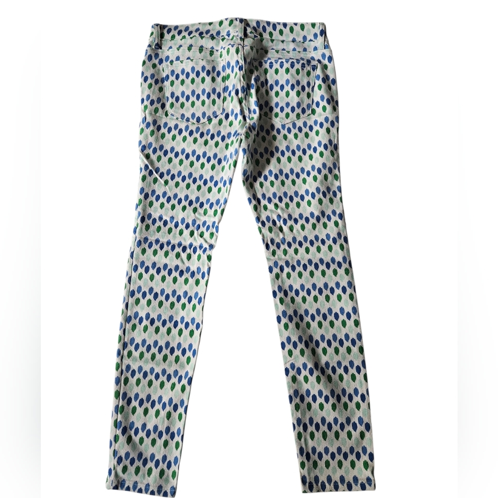 VINEYARD VINES Ikat Dot Print Denim Jeans | SZ 8 - Picture 4 of 11